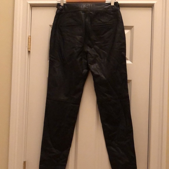 Rag & Bone Mila Black Leather Pant  4 - Picture 10 of 10